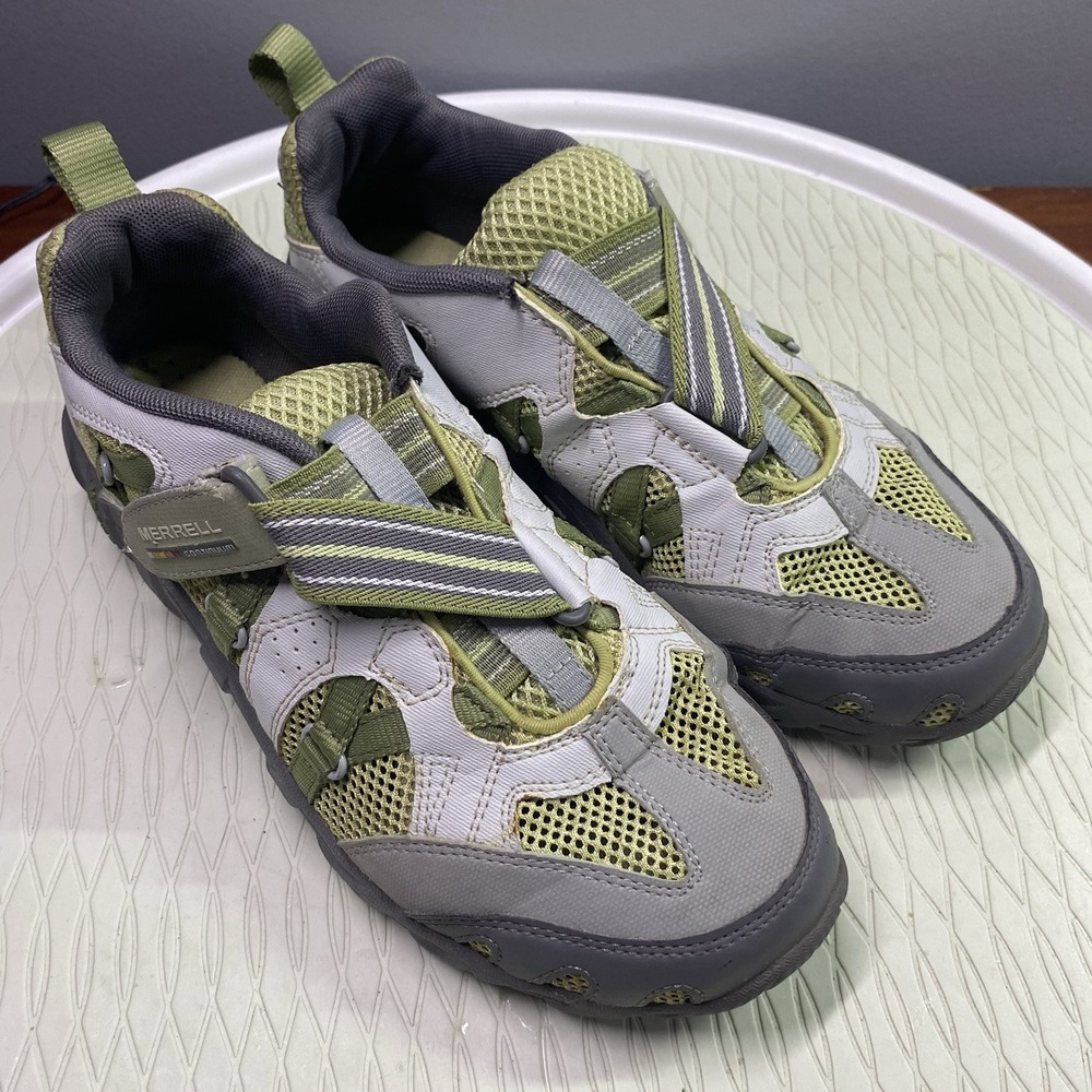 Merrell Waterpro Z-Rap Junior-kids Hiking Shoes Olive Green/Gray Size‎ 5US